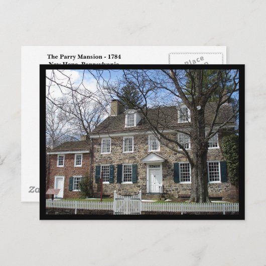 Carte Postale Mansion coloniale (Devant / Derrière)