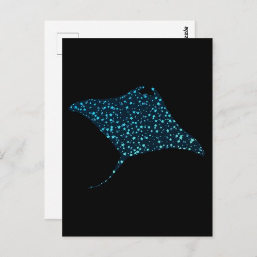 Carte postale Manta Ray (Devant / Derrière)