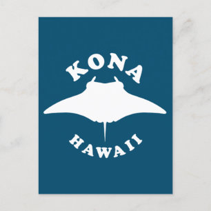 Carte Postale Manta Ray Plongée à Kona, Hawaii