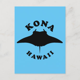 Carte Postale Manta Ray Plongée à Kona, Hawaii