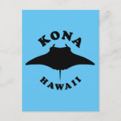 Carte Postale Manta Ray Plongée à Kona, Hawaii (Devant)