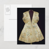 Carte Postale Manteau de chasse satiné brodé avec soie dans (Devant / Derrière)