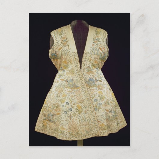 Carte Postale Manteau de chasse satiné brodé avec soie dans (Devant)