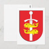 Carte Postale Manteau de Gdynia des bras (Devant / Derrière)