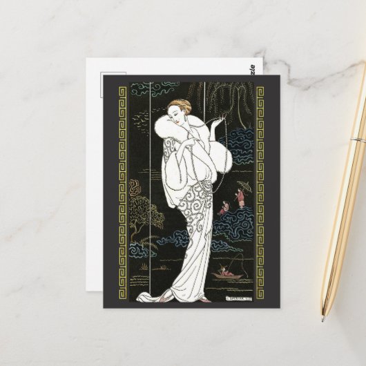 Carte Postale Manteau de velours (1913) (Devant/Arrière en situation)