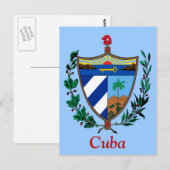 Carte Postale Manteau des bras du Cuba (Devant / Derrière)