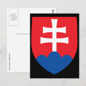 Carte Postale manteau slovaquie (Devant / Derrière)