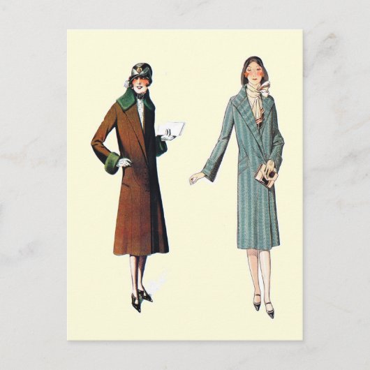 Carte Postale Manteaux simples pour l'usage quotidien (Devant)