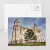 Carte Postale Manti LDS Mormon Temple (Devant / Derrière)