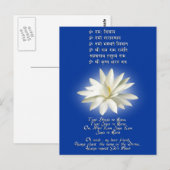 Carte Postale Mantra de l'amour (Devant / Derrière)