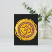 Carte Postale Mantra tibétain avec symbole Aum (Debout devant)