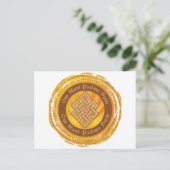 Carte Postale Mantra Tibétain sans fin noeud (Debout devant)