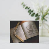 Carte Postale Manuel de calcul et règle de l'architecte victorie (Debout devant)