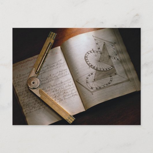 Carte Postale Manuel de calcul et règle de l'architecte victorie (Devant)