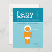 Carte Postale Manuel du propriétaire du bébé (Devant / Derrière)