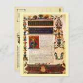 Carte Postale Manuscrit de Pausanias' Description de la Grèce (Devant / Derrière)