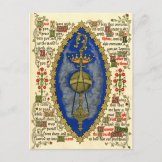 Carte Postale Manuscrit lumineux pour le jour de l'Ascension