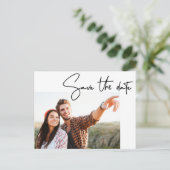 Carte Postale Manutention moderne Enregistrer la date Script Pho (Debout devant)