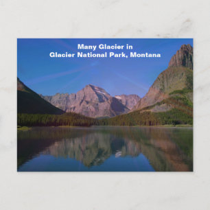 Carte Postale Many Glacier dans le parc national de Glacier, Mon