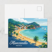 Carte Postale Manzanillo Mexique (Devant / Derrière)