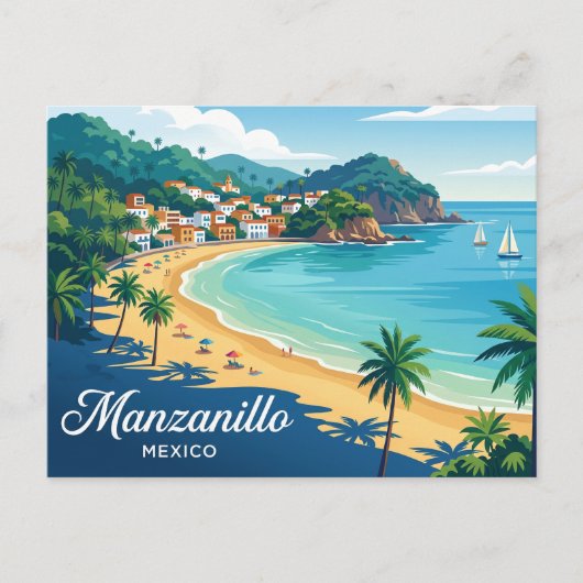 Carte Postale Manzanillo Mexique (Devant)