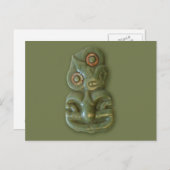 Carte postale Maori Hei-Tiki (Devant / Derrière)