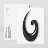 Carte Postale Maori-Poisson Hook-obsidian (Devant / Derrière)