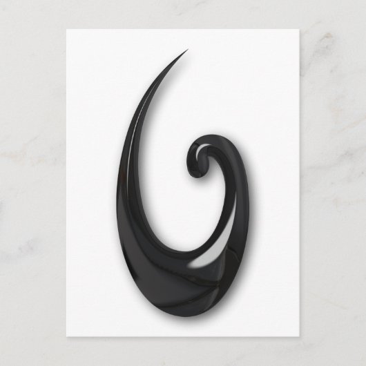 Carte Postale Maori-Poisson Hook-obsidian (Devant)