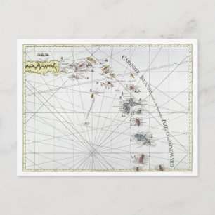 CARTE POSTALE MAP 1775