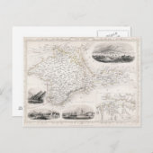 Carte Postale MAP : CRIMEA, c1855 (Devant / Derrière)