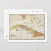 CARTE POSTALE MAP : CUBA, 1900 (Devant / Derrière)