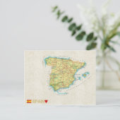 CARTE POSTALE MAP ♥ Espagne (Debout devant)
