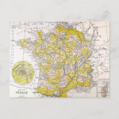 CARTE POSTALE MAP : FRANCE (Devant)