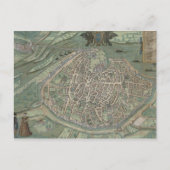Carte Postale Map of Avignon, from 'Civitates Orbis Terrarum' by (Devant)