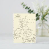 Carte Postale Map of Britain | Refuge sanitaire (Debout devant)