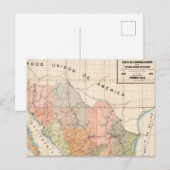 Carte Postale Map of Mexico (Devant / Derrière)
