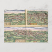 Carte Postale Map of Montpellier, Tours, and Poitiers, from 'Civ (Devant)