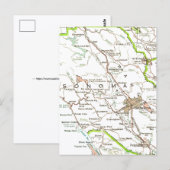 Carte Postale Map of Sonoma County CA Postcard (Devant / Derrière)