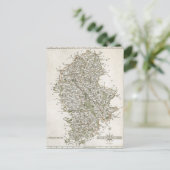 CARTE POSTALE MAP OF STAFFORDSHIRE 1793 (Debout devant)