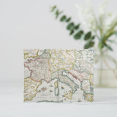 Carte Postale Map of the Empire of Charlemagne (Debout devant)