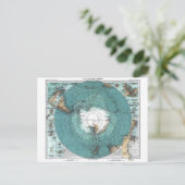 Carte Postale Map of the South Pole (Debout devant)