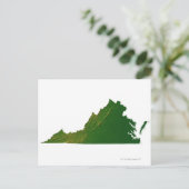 Carte Postale Map of Virginia (Debout devant)