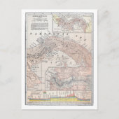 CARTE POSTALE MAP : PANAMA, 1907 (Devant)