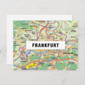 CARTE POSTALE MAP POSTCARDS (Devant / Derrière)