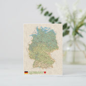 Carte Postale MAP POSTCARDS ♥ Allemagne (Debout devant)