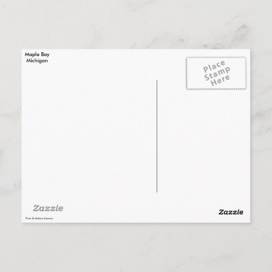 Carte postale Maple Bay II (Dos)
