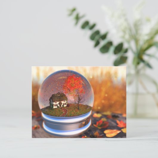 Carte postale Maple Leaf Globe (Debout devant)