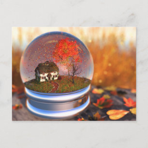 Carte postale Maple Leaf Globe