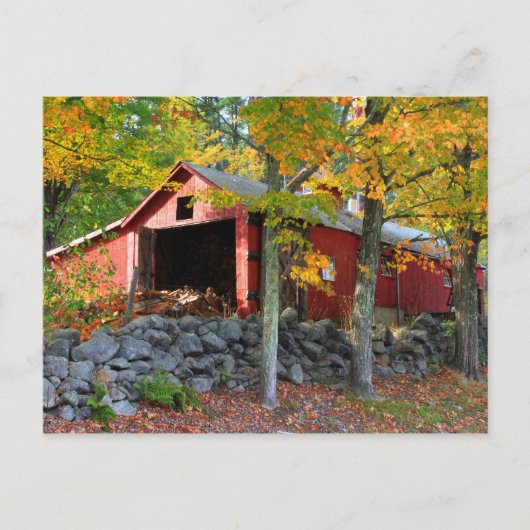 Carte Postale Maple Sugar House à l'automne (Devant)