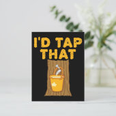 Carte Postale Maple Tree je tapais ce sucre (Debout devant)